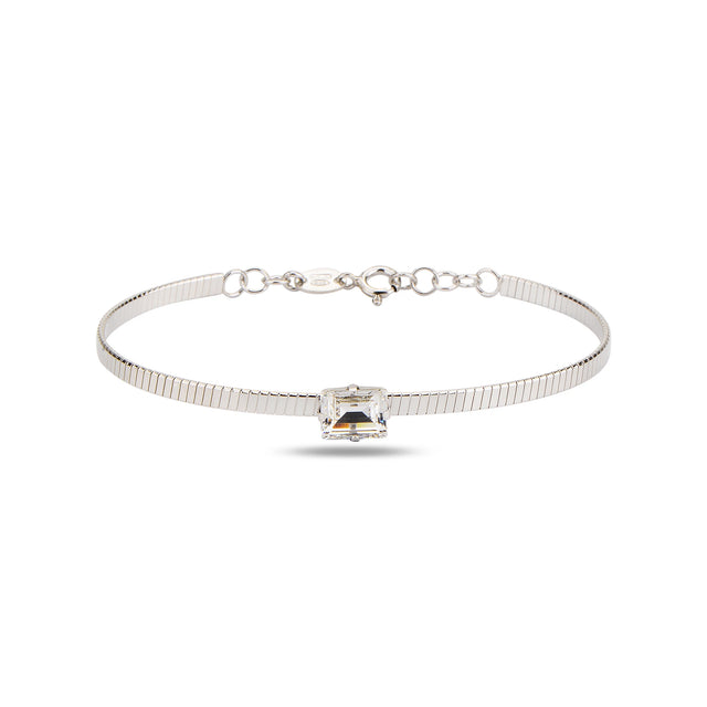 Brilliant Solitaire Bracelet - Elegant Dainty Chain Design