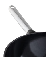 Non-Stick Brown 30 cm Wok Pan for Stir-Fry Cooking