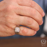 Premium 925 Sterling Silver Tile Ring