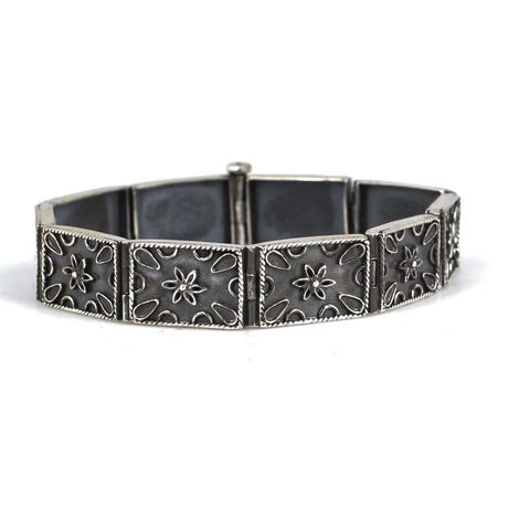 Premium 925 Sterling Silver Daisy Motif Bracelet