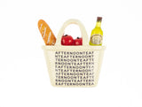 Polyresin Decorative Magnet - Whimsical Shopping Basket Design