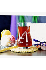 Decocia Nevasia Premium Turkish Tea Set - 6 Person, 12 Piece - TryAladdin