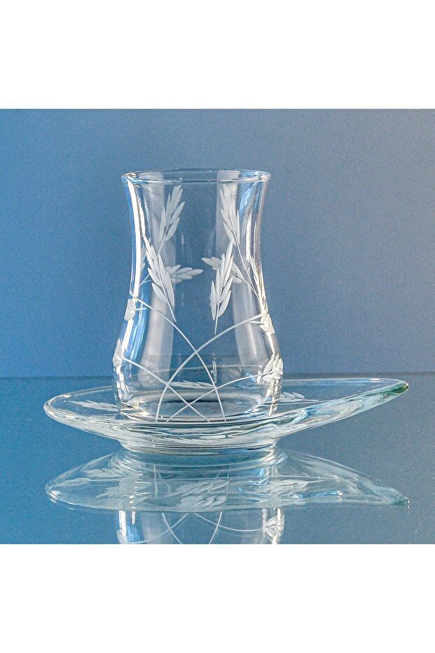 Decocia Nevasia Premium Turkish Tea Set - 6 Person, 12 Piece - TryAladdin