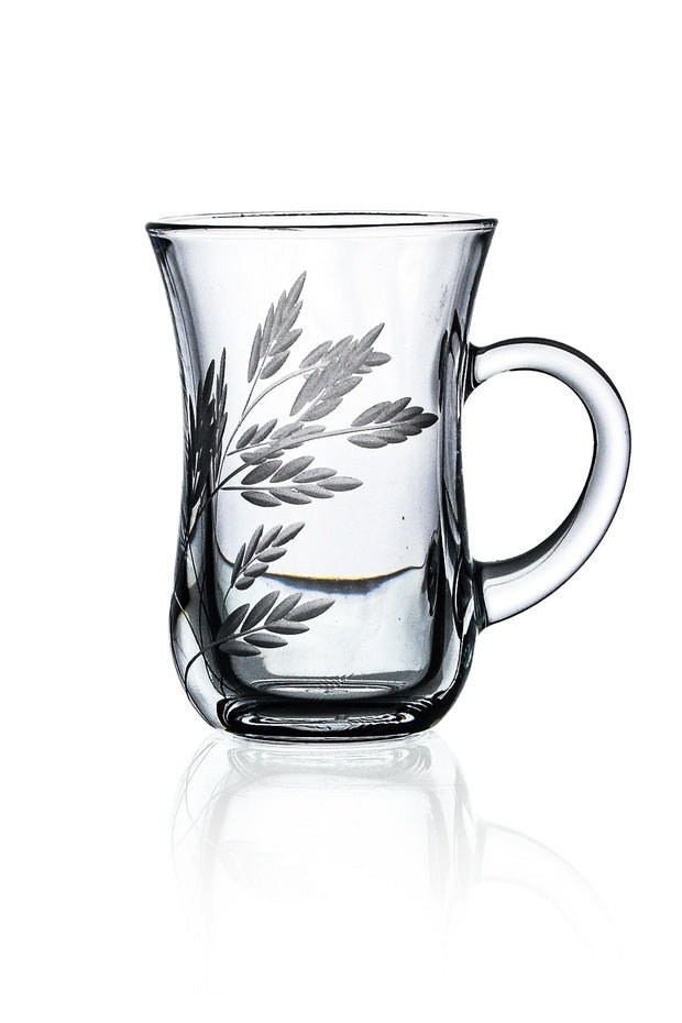 Decocia Professional Turkish Handled Tea Glass Set - 145ml - 6 - Piece - TryAladdin