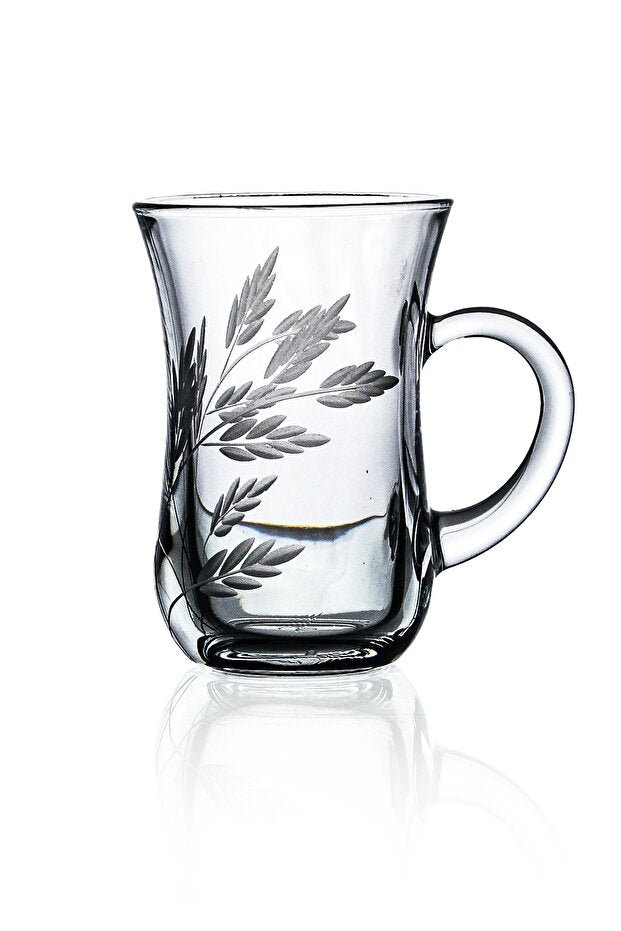 Decocia Professional Turkish Handled Tea Glass Set - 145ml - 6 - Piece - TryAladdin