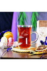 Decocia Professional Turkish Handled Tea Glass Set - 145ml - 6 - Piece - TryAladdin