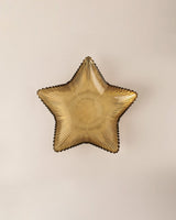 Decorative Glass Dinner Plate, Light Brown Chenille Pattern - TryAladdin