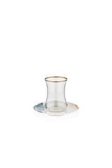 Decorium Elegant Turkish Glass Tea Set - 12 Pieces - TryAladdin