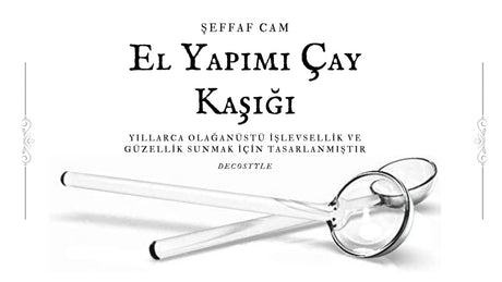 Decostyle Premium Heart Glass Teaspoon Set - 6 Piece - TryAladdin