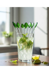 Decostyle Premium Leaf Model Glass Tea Spoons - 6 Piece Set - TryAladdin