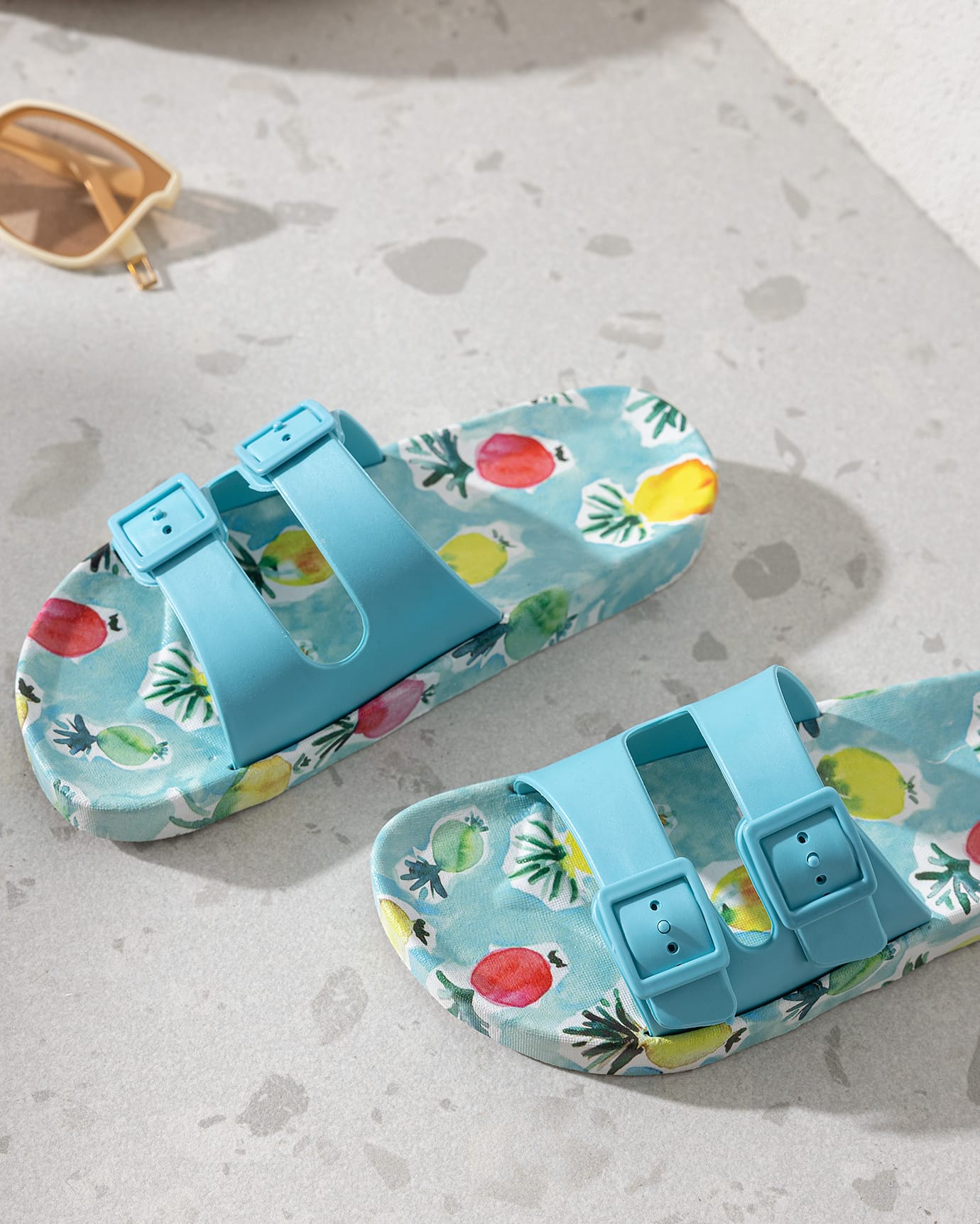 Women's Fruit Pattern Comfort Slides - Indoor & Outdoor Casual Slippers