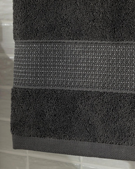 Professional Grade Anthracite Cotton Low Twist Face Towel
