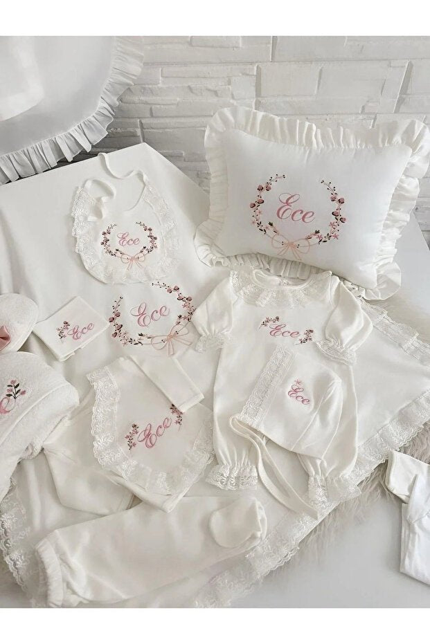 Deluxe Newborn Hospital Exit Set - Elegant Lace Trim - 500g - TryAladdin