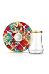 Dervish Premium Amazon Tropic Clear Turkish Tea Glass Set - 6 Piece - TryAladdin