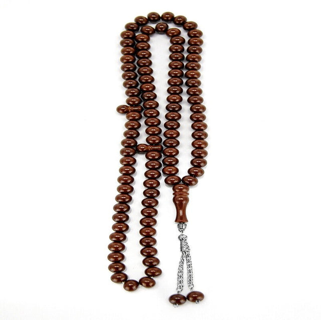 Dervish Tasbih 14 mm Acrylic, Brown - TryAladdin