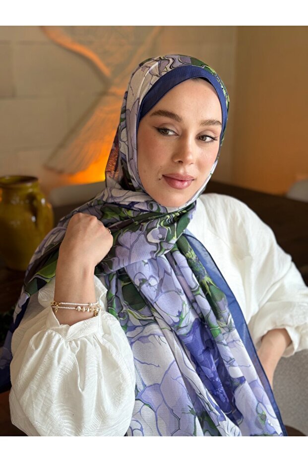 Desen Lina Floral Shawl - Elegant Design - TryAladdin