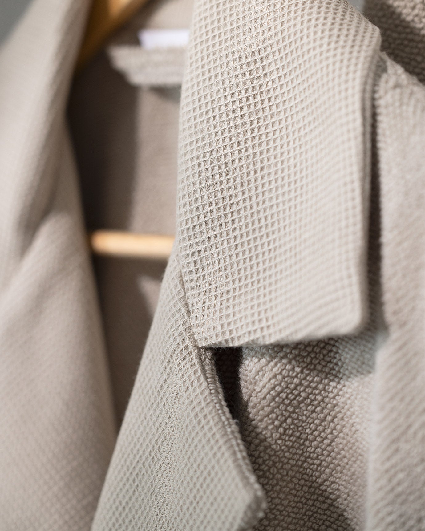 Luxury 100% Cotton Bathrobe Set - Beige - S/M Size