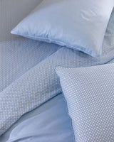 100% Cotton Sateen Double Duvet Set - Elegant Printed Design