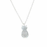 Elegantní náhrdelník s přívěskem ananasu ze stříbra 925 Sterling