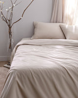 Loris Double 100% Cotton Embroidered Duvet Cover Set
