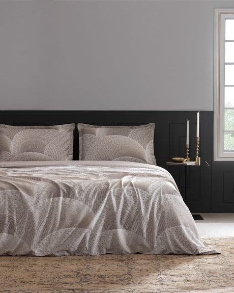 Premium 100% Cotton Sateen Double Duvet Set - Elegant Printed Design