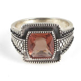 Premium 925 Sterling Silver Faceted Zultanite Men's Ring