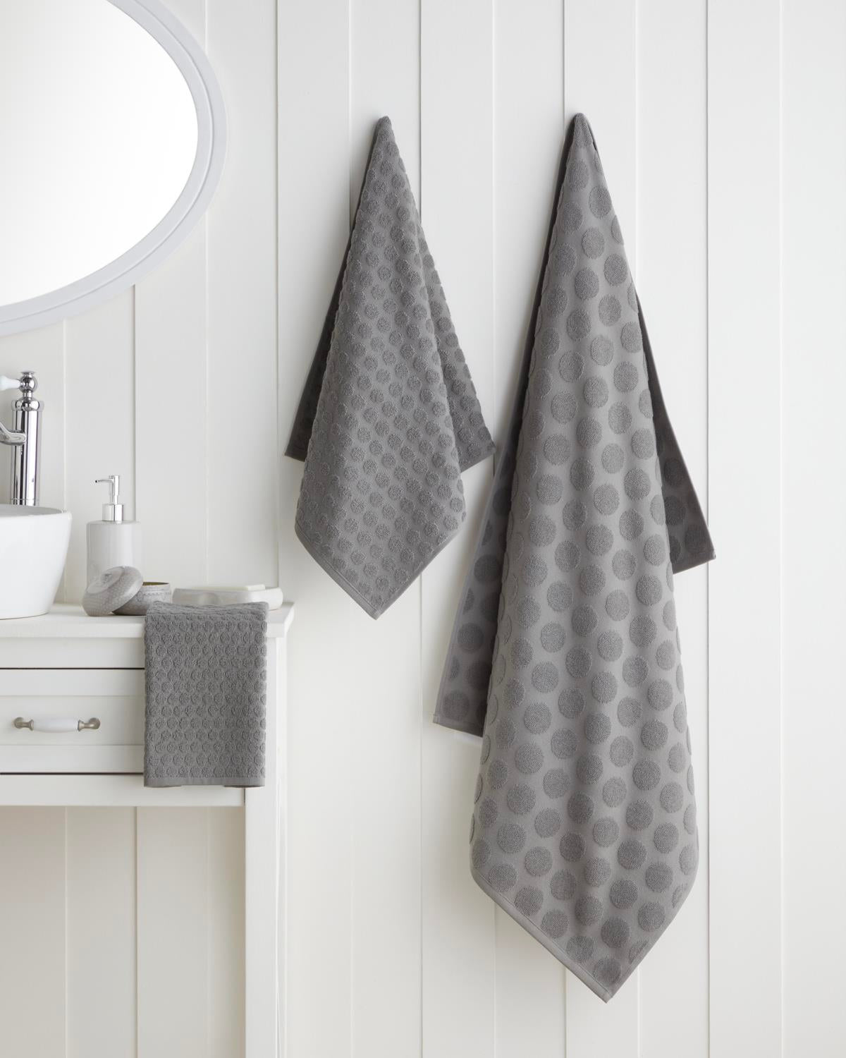 Asciugamano da bagno in cotone morbido premium antracite 80x150cm