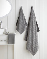 Asciugamano da bagno in cotone morbido premium antracite 80x150cm