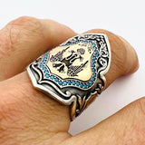 Double Headed Eagle Thumb Ring