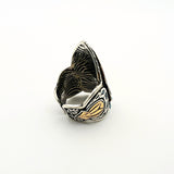 Double Headed Eagle Thumb Ring