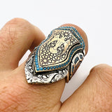 Double Headed Eagle Thumb Ring