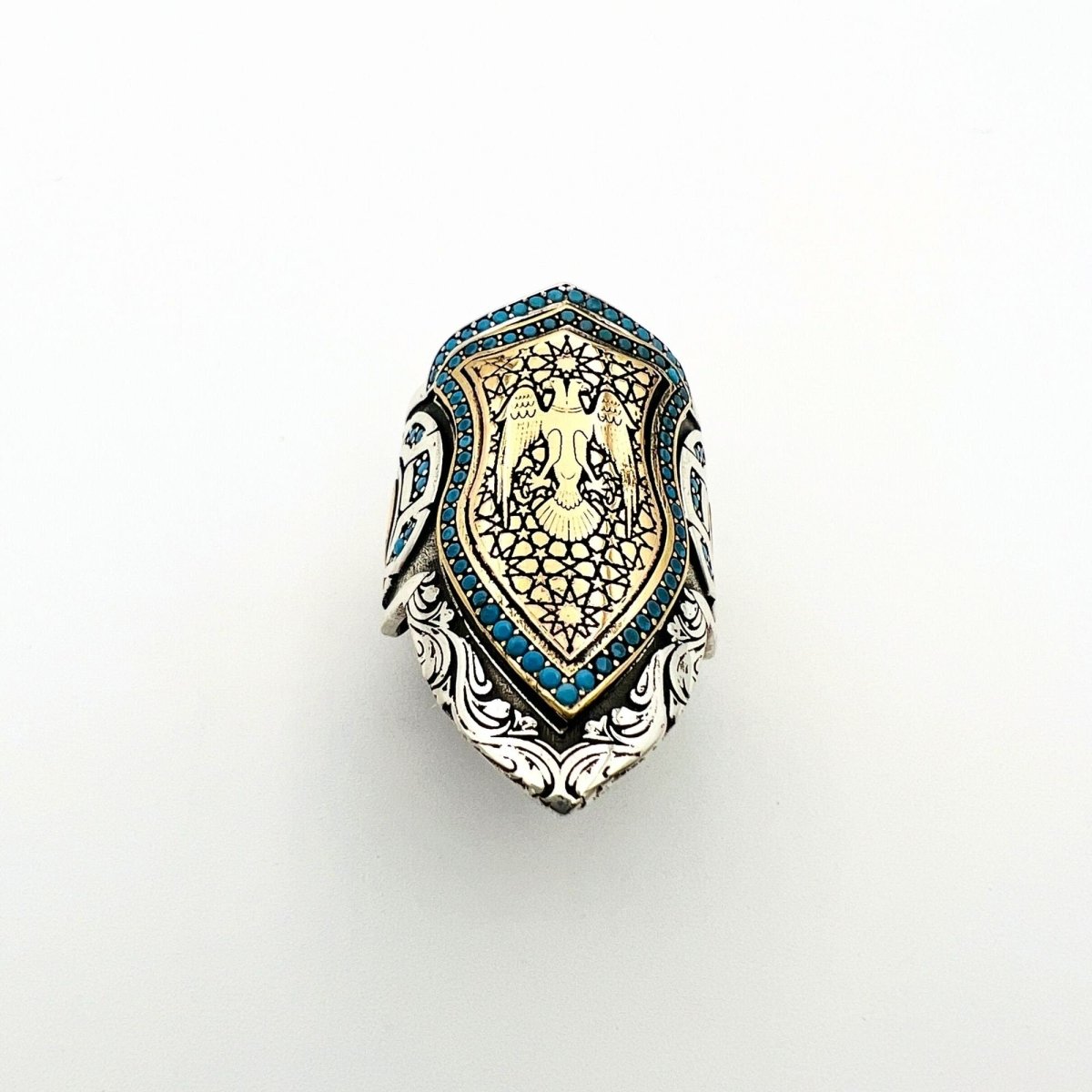 Double Headed Eagle Thumb Ring