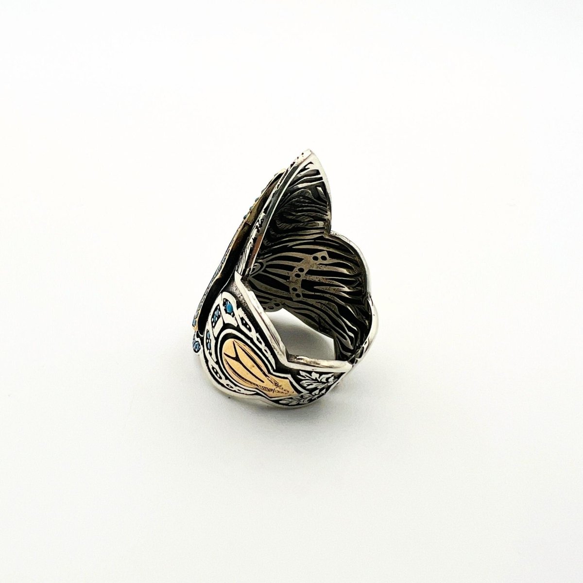 Double Headed Eagle Thumb Ring