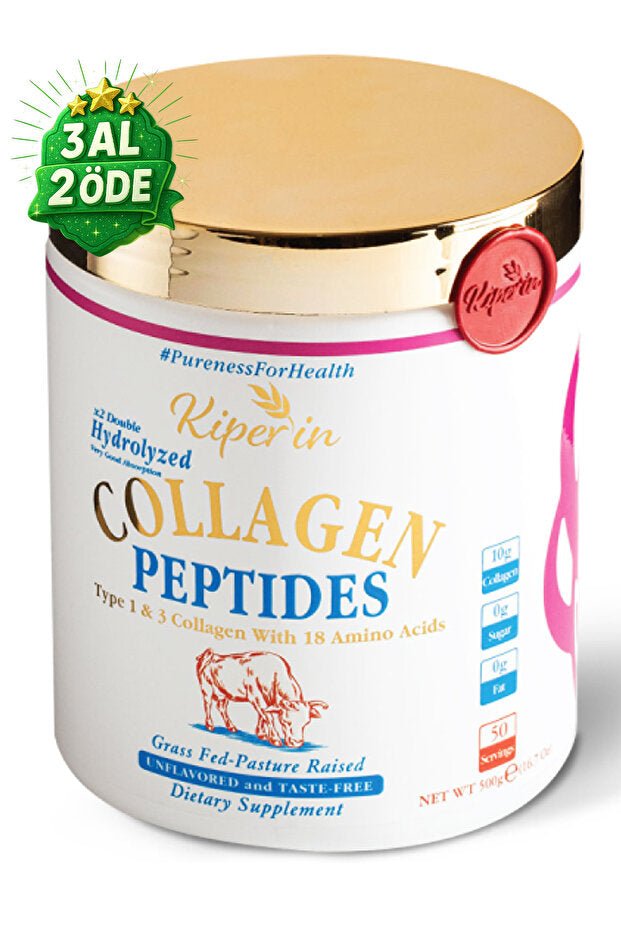Double Hydrolyzed Collagen Peptides - 500g Unflavored Powder - TryAladdin