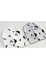 Double - Layered cotton Bear Print Baby & Kids Beanie Hats - 2 Pack - TryAladdin