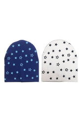 Double - Layered Star Baby Beanie Set - 2 - Pack - TryAladdin