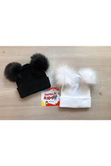 Double Pom - Pom Beanie Set 2 - Pack - TryAladdin