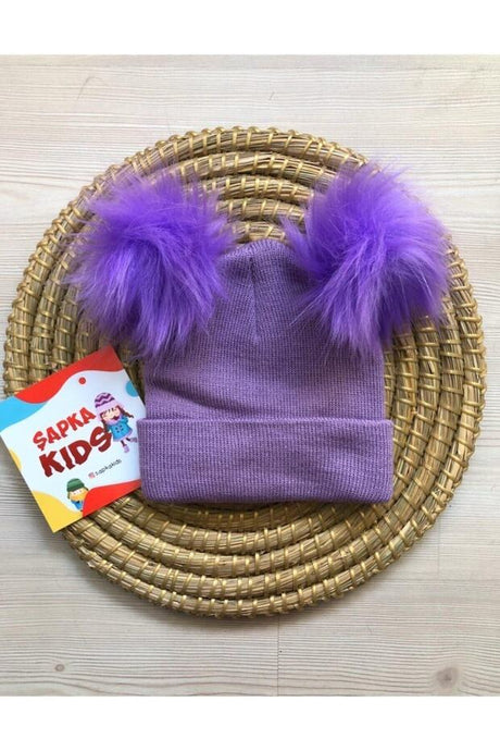 Double Pom - pom Beanie - Soft & Warm - TryAladdin