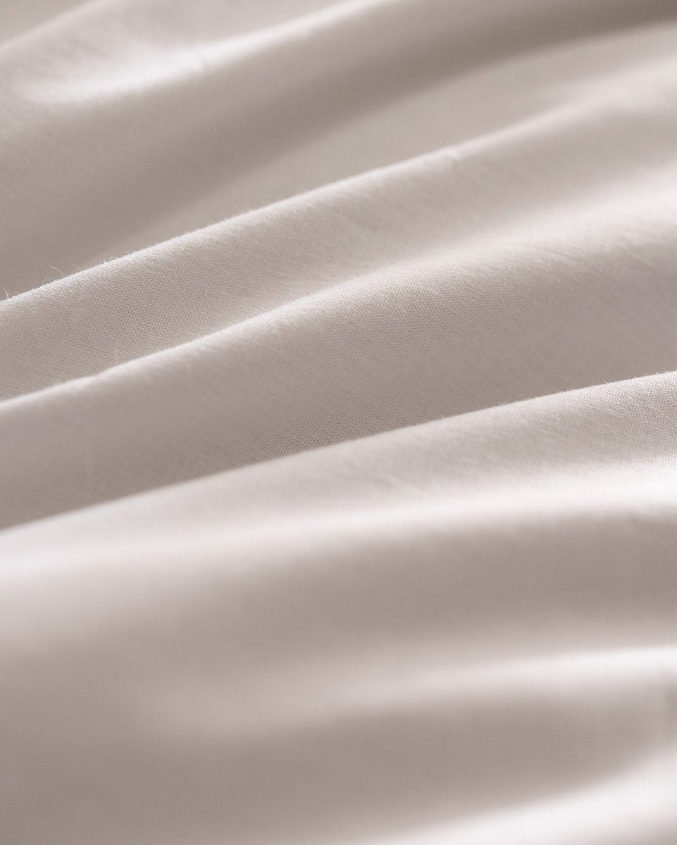 Double Size 100% Cotton Duvet Cover Bedding Set - White & Blush - TryAladdin