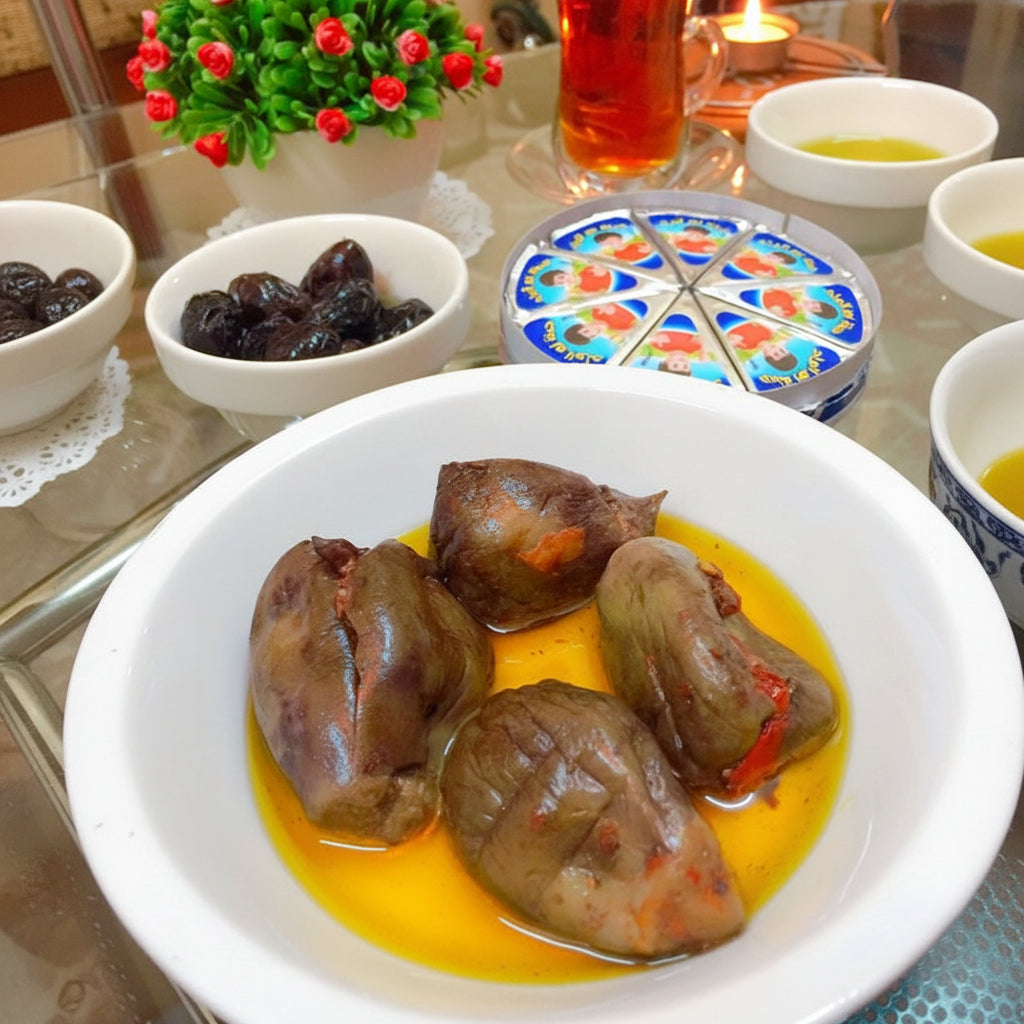 Traditional Makdos Stuffed Eggplant - 650g Ready-to-Serve
