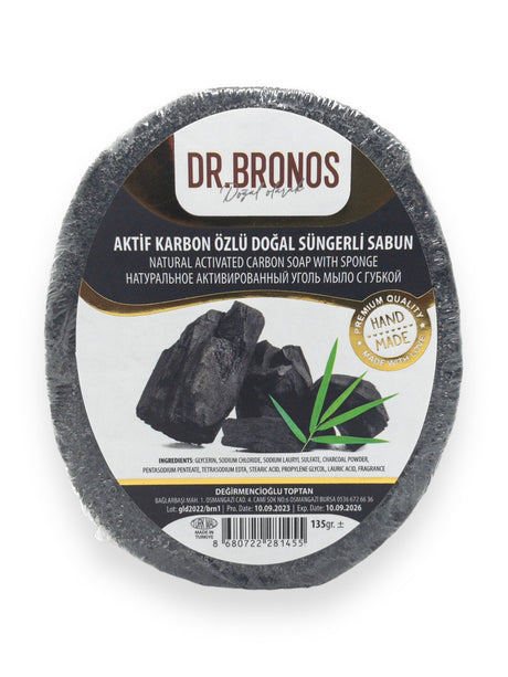 Dr. Bronos | Activated Carbon Soap with Sponge