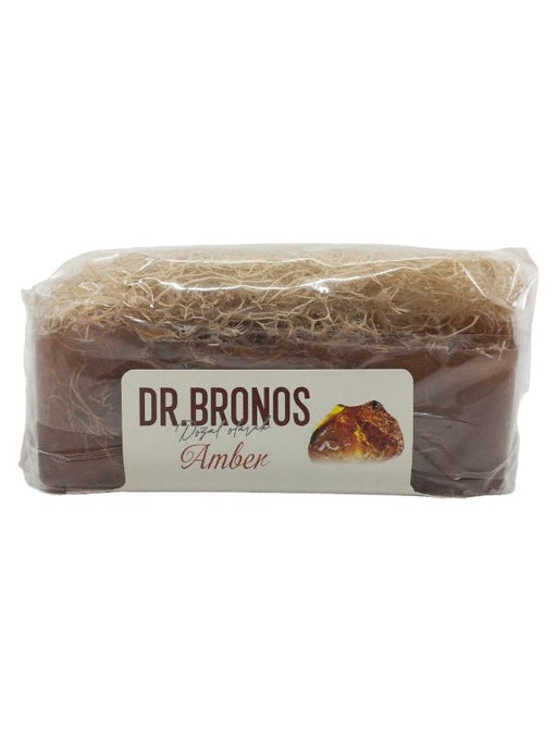 Dr. Bronos | Amber Soap with Natural Pumpkin Loofah Dr. Bronos Natural Fiber Soap