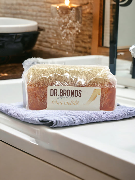 Dr. Bronos | Anti Cellulite Soap with Natural Pumpkin Loofah