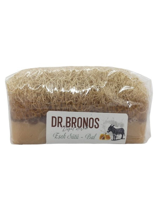 Dr. Bronos | Donkey Milk and Honey Soap with Natural Pumpkin Loofah