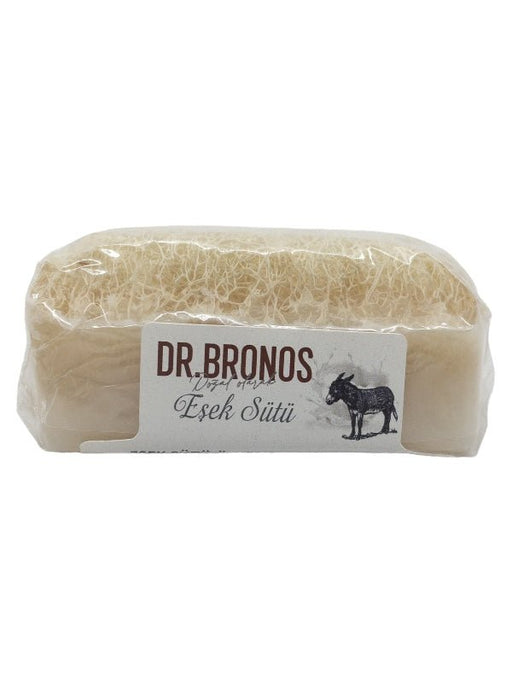Dr. Bronos | Donkey Milk Soap with Natural Pumpkin Loofah Dr. Bronos Natural Fiber Soap
