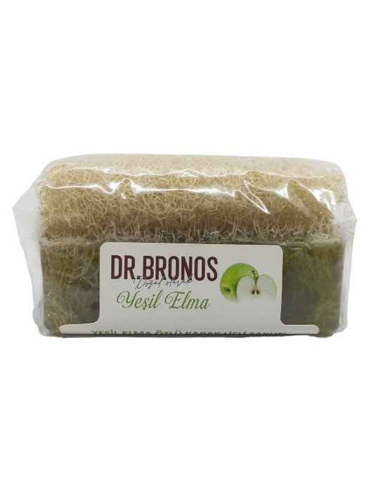 Dr. Bronos | Green Apple Soap with Natural Pumpkin Loofah Dr. Bronos Natural Fiber Soap