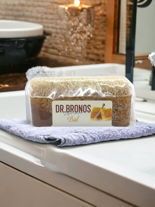 Dr. Bronos | Honey Soap with Natural Pumpkin Loofah