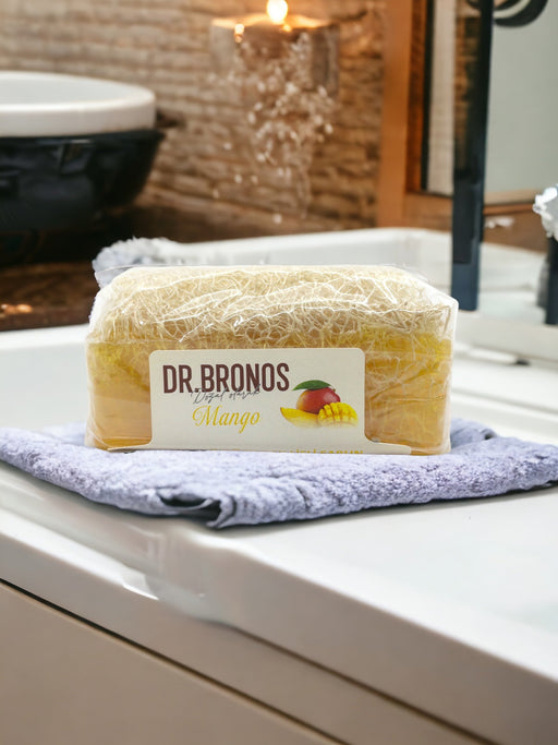 Dr. Bronos | Mango Soap with Natural Pumpkin Loofah Dr. Bronos Natural Fiber Soap