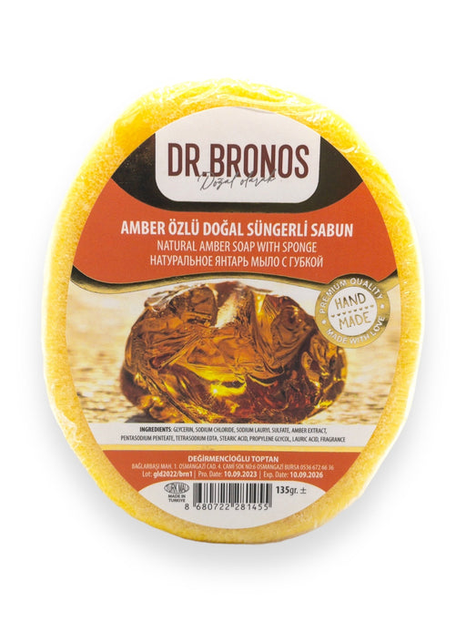 Dr. Bronos | Natural Amber Soap with Sponge Dr. Bronos Sponge Soap