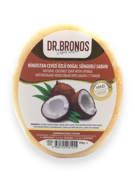 Dr. Bronos | Natural Coconut Soap with Sponge